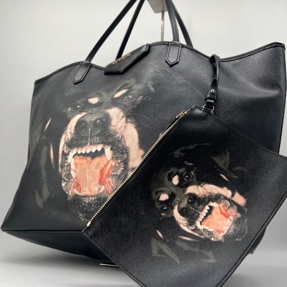 Givenchy Antigona Rottweiler tote bag with small pouch - Picture 1 of 16